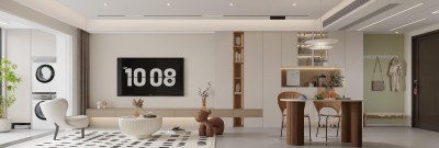 现代客餐厅3D模型下载